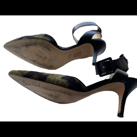 Beautiful Calf hair Sam Edelman camouflage heels with strap - Picture 4 of 6